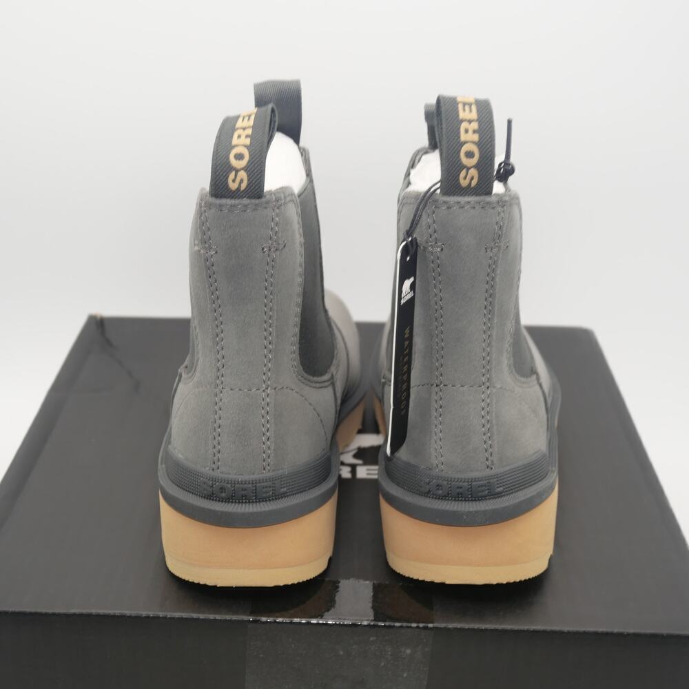 NEW Sorel Hi-Line Chelsea Boots Waterproof Quarry Gray Brown Women's 5 - Picture 3 of 7
